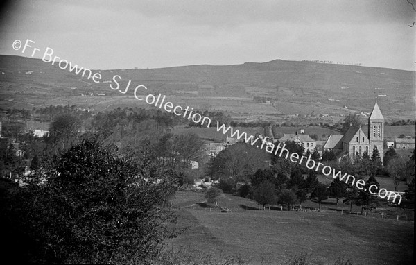 PANORAMA FROM RAILWAY HILL CHURCH & HILL